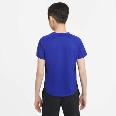 Nike Boys Dri-FIT Victory Short-Sleeve Tennis Top - Concord Blue - main image