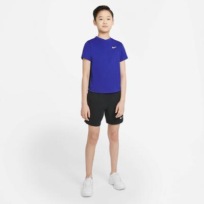Nike Boys Dri-FIT Victory Short-Sleeve Tennis Top - Concord Blue - main image