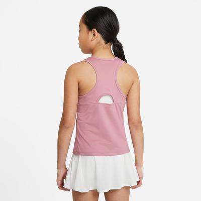 Nike Court Girls Victory Tank - Pink/White - main image