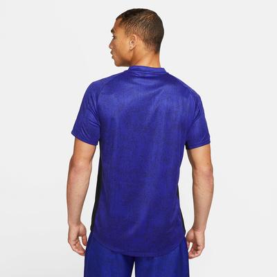 Nike Mens Dri-FIT Victory Printed Top - Blue/Black - main image