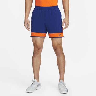 Nike Mens Dri-FIT Rafa ADV Shorts - Deep Royal Blue/Magma