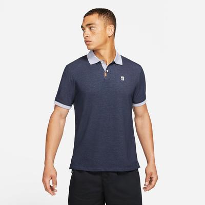 Nike Mens Slam Polo - Obsidian/Indigo Haze - main image