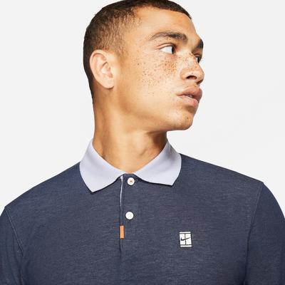 Nike Mens Slam Polo - Obsidian/Indigo Haze - main image