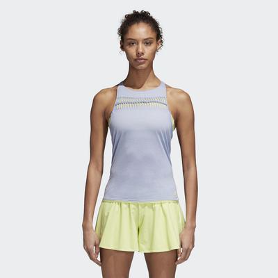 Adidas Womens Melbourne Tank Top - Chalk Blue/Semi Frozen Yellow - main image