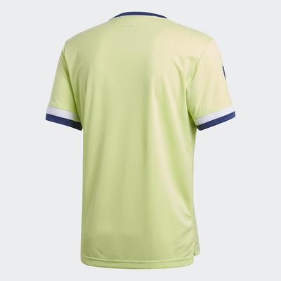 Adidas Mens 3-Stripes Club Tee - Semi Frozen Yellow - main image