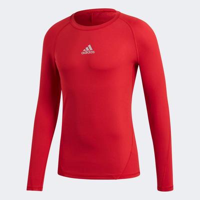 Adidas Mens Alphaskin Long Sleeve Top - Power Red - main image