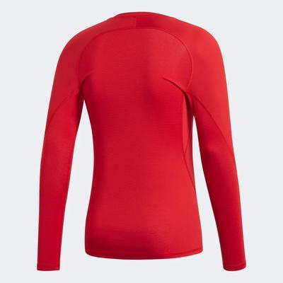 Adidas Mens Alphaskin Long Sleeve Top - Power Red - main image