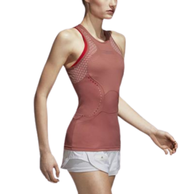 Adidas Womens Stella McCartney Q3 Tank - Coffee - main image