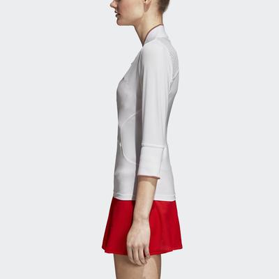Adidas Womens SMC Long Sleeve Top - White - main image