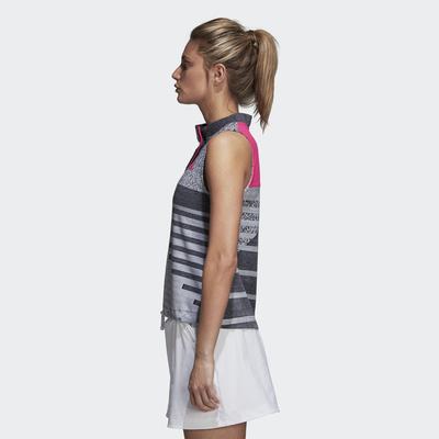 Adidas Womens Rule #9 Seasonal Tank - Grey/Pink - main image