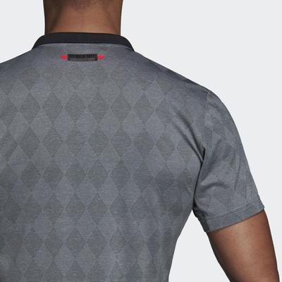 Adidas Mens Barricade Code Polo Shirt - Grey