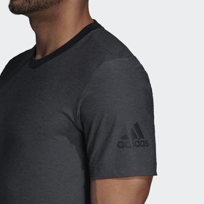 Adidas Mens Barricade Code Tee - Dark Grey - main image