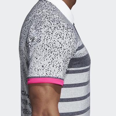 Adidas Mens Rule #9 Seasonal Polo - White/Shock Pink - main image