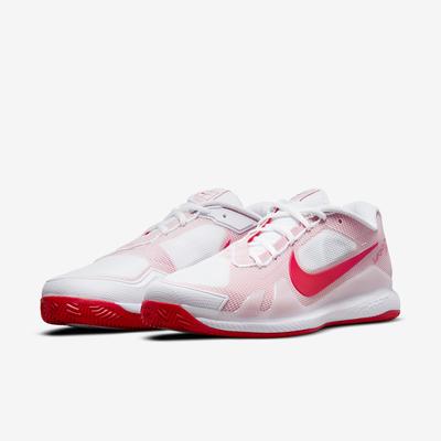 Nike Mens Air Zoom Vapor Pro Clay Tennis Shoes - White/University Red - main image
