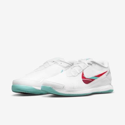 Nike Mens Air Zoom Vapor Pro Tennis Shoes - White/Habanero - main image