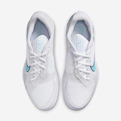 Nike Mens Air Zoom Vapor Pro Tennis Shoes - White/Washed Teal