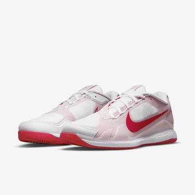 Nike Mens Air Zoom Vapor Pro Tennis Shoes - White/University Red - main image