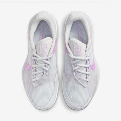 Nike Womens Air Zoom Vapor Pro Tennis Shoes - Photon Dust/Fuchsia Glow - main image