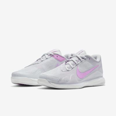 Nike Womens Air Zoom Vapor Pro Tennis Shoes - Photon Dust/Fuchsia Glow - main image