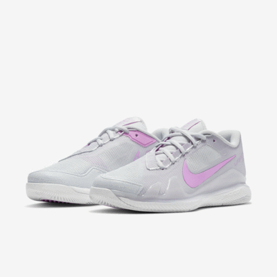 Nike Womens Air Zoom Vapor Pro Tennis Shoes - Photon Dust/Fuchsia Glow