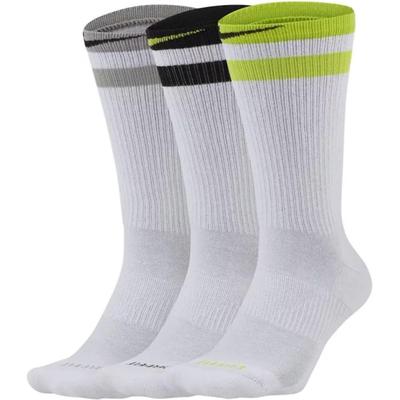 Nike Everyday Plus Cushioned Training Socks (3 Pairs) - White/Yellow/Black
