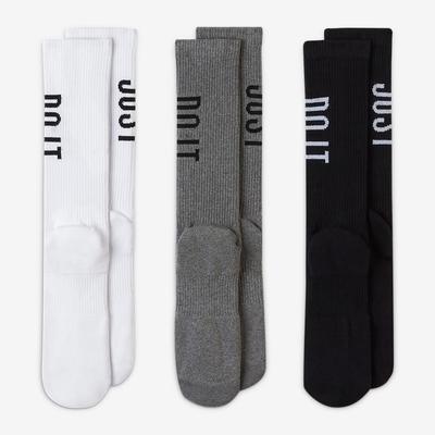 Nike Everyday Plus Cushioned Socks (3 Pairs) - White/Black/Grey - main image