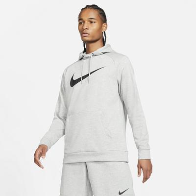 Nike Mens Pull Over Training Hoodie - Dark Grey Heather - main image