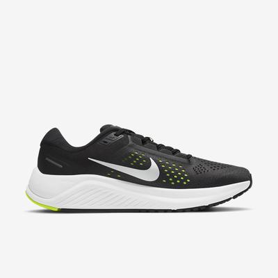 Nike Mens Air Zoom Structure 23 Running Shoes - Black/Volt - main image