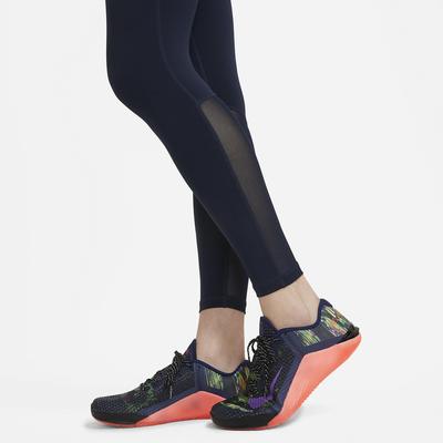 Nike Womens Mid Rise Leggings - Obsidian