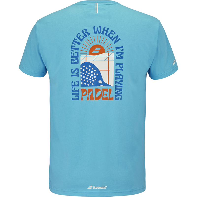 Babolat Mens Padel Perf Cotton Tee- Blue - main image