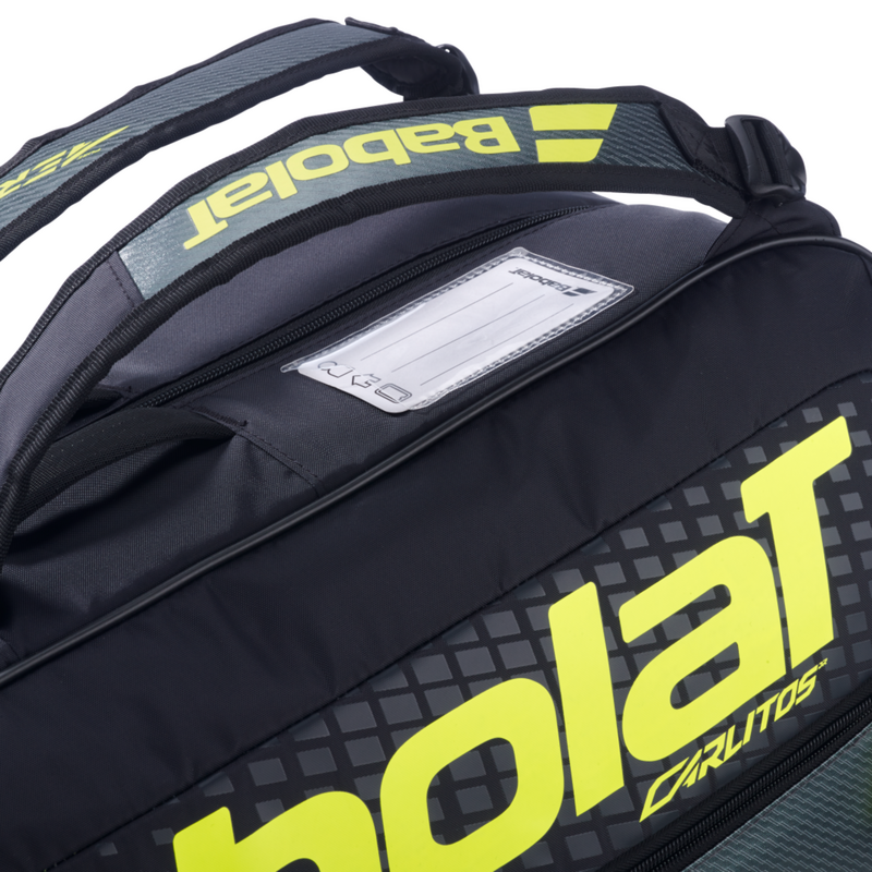 Babolat Pure Aero RH Carlitos Backpack - Black / Fluorescent Yellow - main image