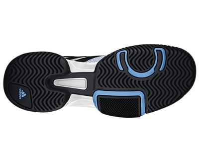 Adidas Kids Barricade Team 3 XJ Tennis Shoes - White/Blue - main image