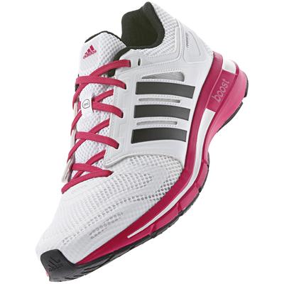 Adidas Womens Revenergy Boost Running Shoes - White/Vivid Berry