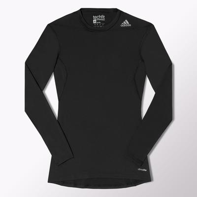 Adidas Mens Techfit Base Long Sleeve Tee - Black - main image