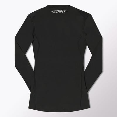 Adidas Mens Techfit Base Long Sleeve Tee - Black - main image