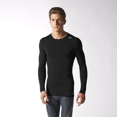 Adidas Mens Techfit Base Long Sleeve Tee - Black - main image