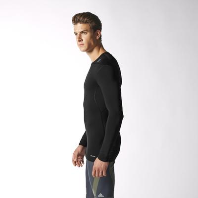 Adidas Mens Techfit Base Long Sleeve Tee - Black - main image