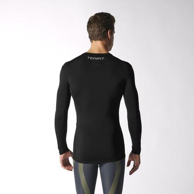 Adidas Mens Techfit Base Long Sleeve Tee - Black - main image