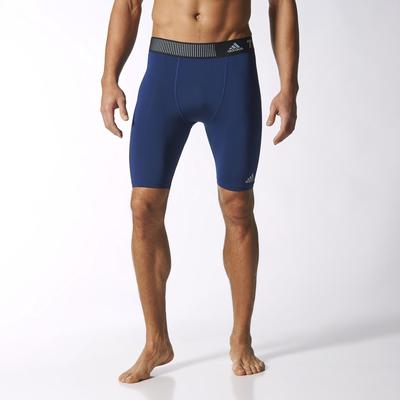 Adidas Mens Techfit Base Short Tights - Navy Blue - main image