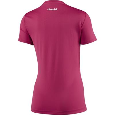 Adidas Womens ClimaChill Tee - Vivid Berry - main image