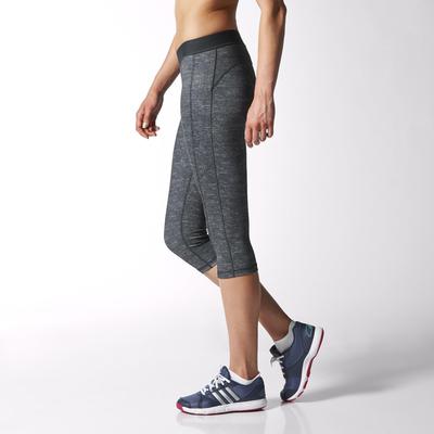 Adidas Womens Go-To-Gear Techfit Capri Tight - Dark Grey Heather - main image