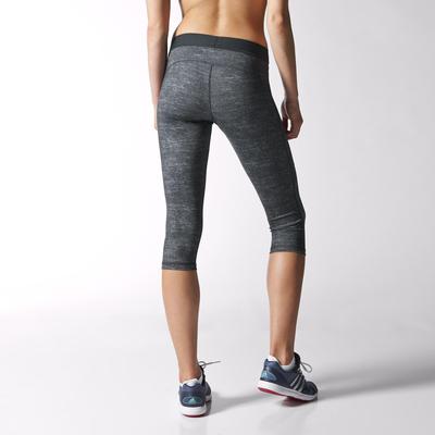 Adidas Womens Go-To-Gear Techfit Capri Tight - Dark Grey Heather - main image