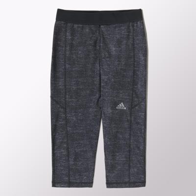 Adidas Womens Go-To-Gear Techfit Capri Tight - Dark Grey Heather - main image