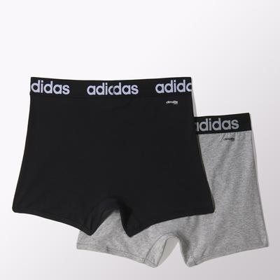Adidas Sport Essentials Trunk Boxer (2 Pack) - Medium Grey Heather/Black - main image
