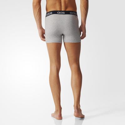 Adidas Sport Essentials Trunk Boxer (2 Pack) - Medium Grey Heather/Black - main image