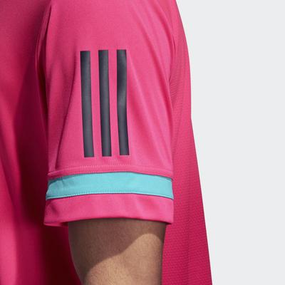 Adidas Mens 3-Stripes Club Tee - Shock Pink - main image