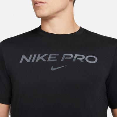 Nike Mens Pro Short Sleeve Top - Black - main image