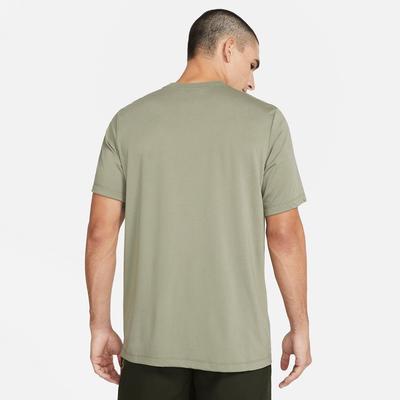 Nike Mens Pro Short Sleeve Top - Khaki - main image