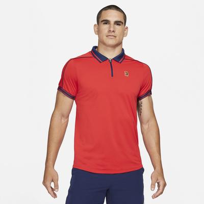 Nike Mens Dri-FIT ADV Slam Tennis Polo - Red