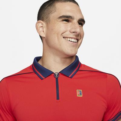 Nike Mens Dri-FIT ADV Slam Tennis Polo - Red - main image